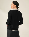 black cashmere sweater