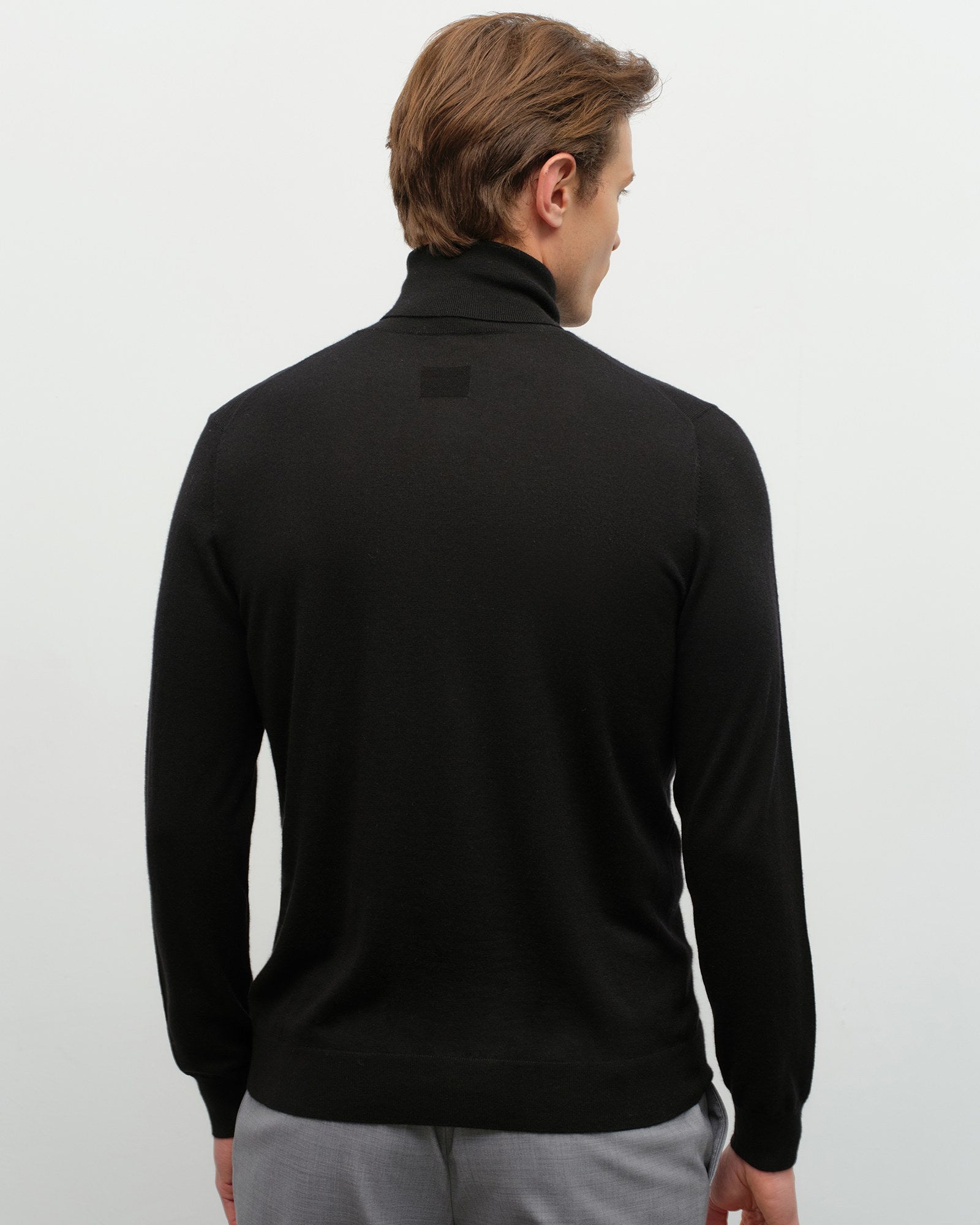 black cropped cashmere sweater  kvss