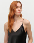 black silk tank
