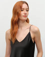 black silk tank
