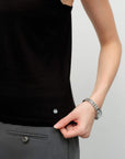 black silk tank top  kvss