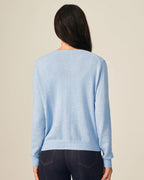 blue cashmere sweater