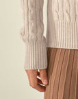 cable knit cashmere sweater  kvss