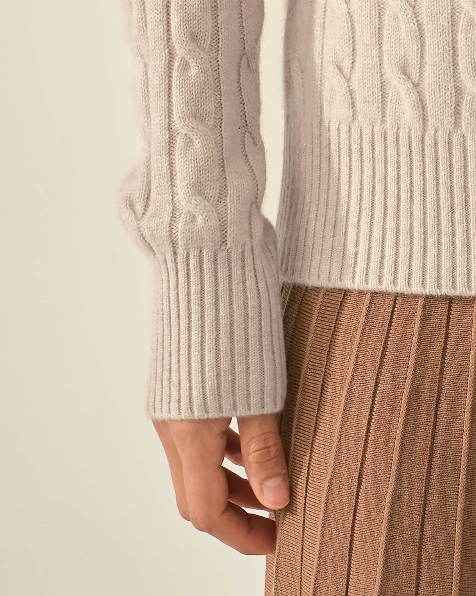 cable knit cashmere sweater  kvss