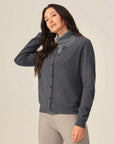 cashmere button cardigan