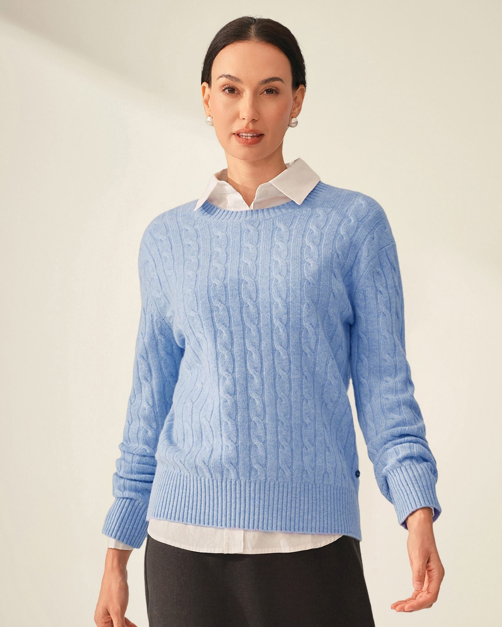 cashmere cable knit jumper  kvss
