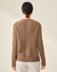 cashmere cable knit sweater  kvss