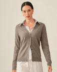 cashmere camel cardigan