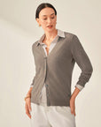 cashmere camel cardigan  kvss