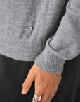cashmere crew neck cardigan