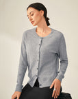 cashmere crew neck cardigan  kvss