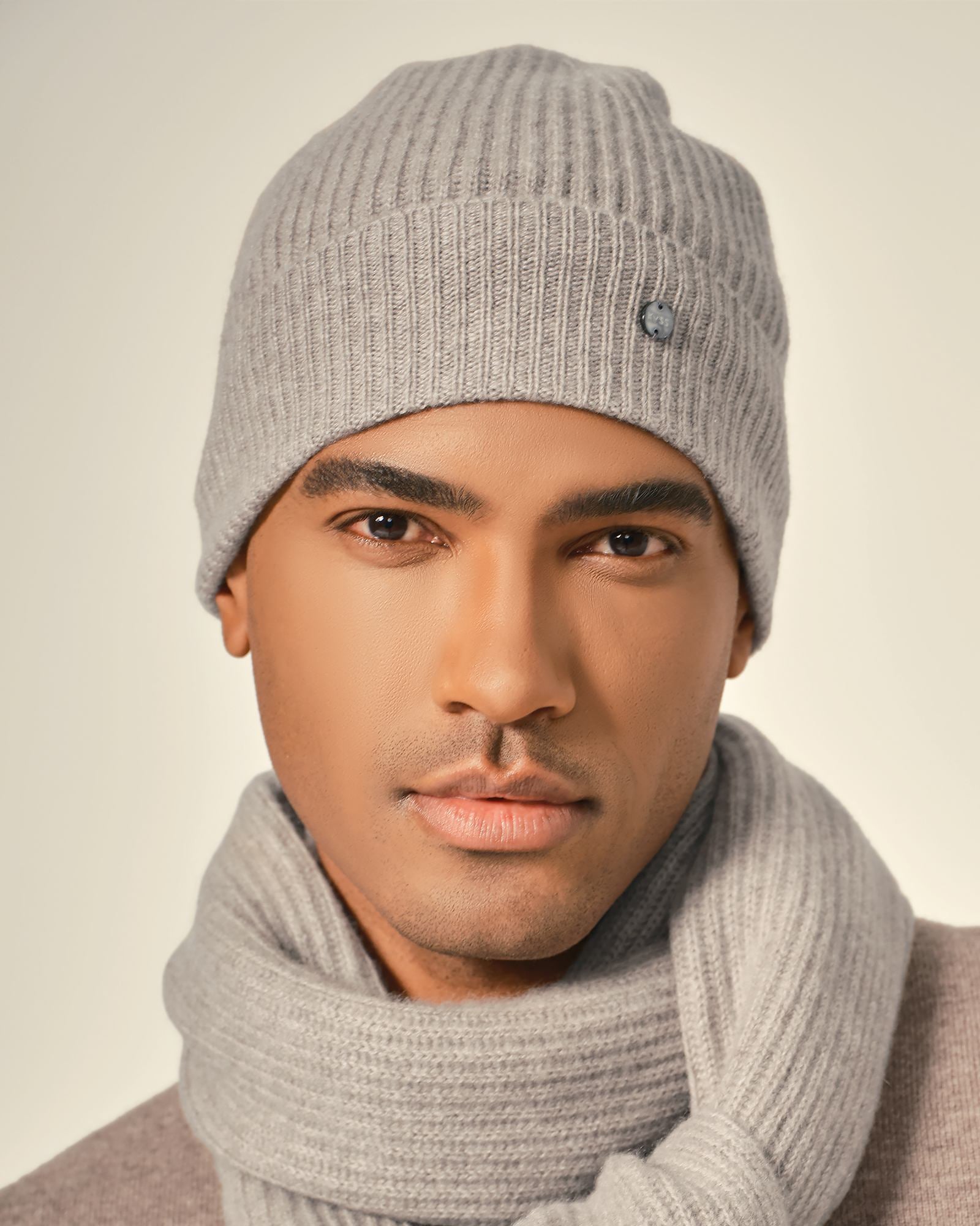 cashmere grey beanie
