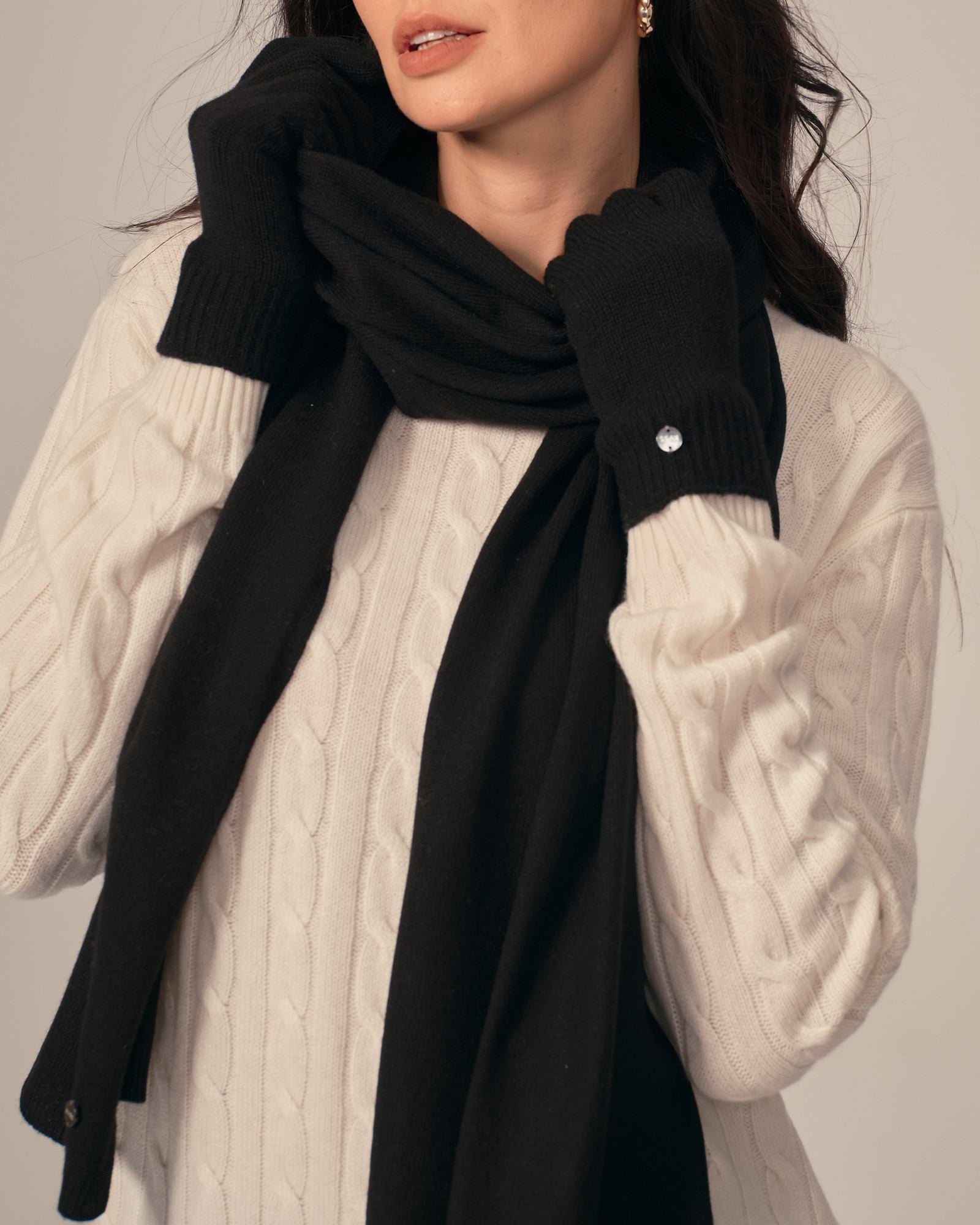 cashmere hat scarf and gloves set  kvss