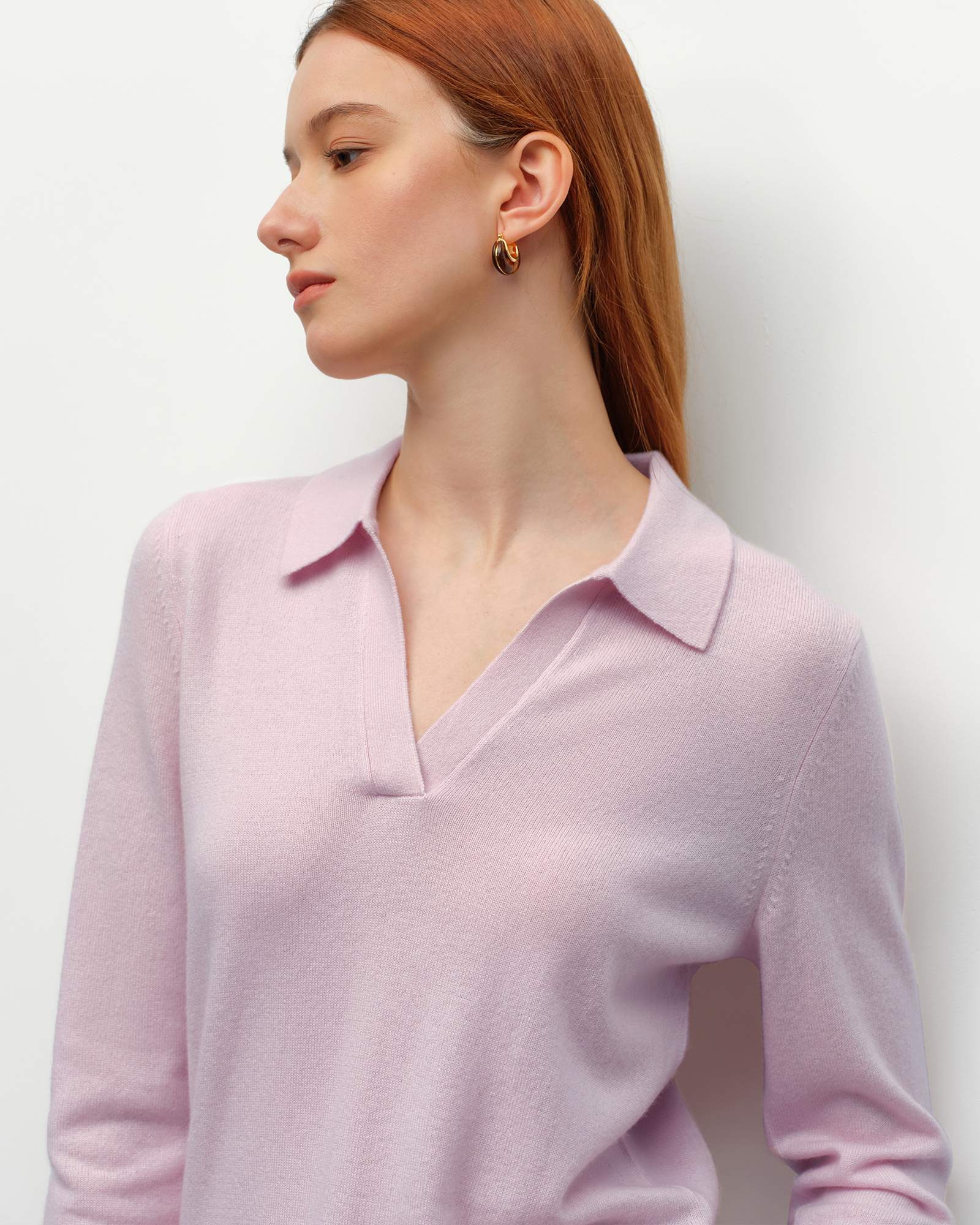 cashmere polo shirt