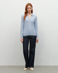 cashmere polo sweater