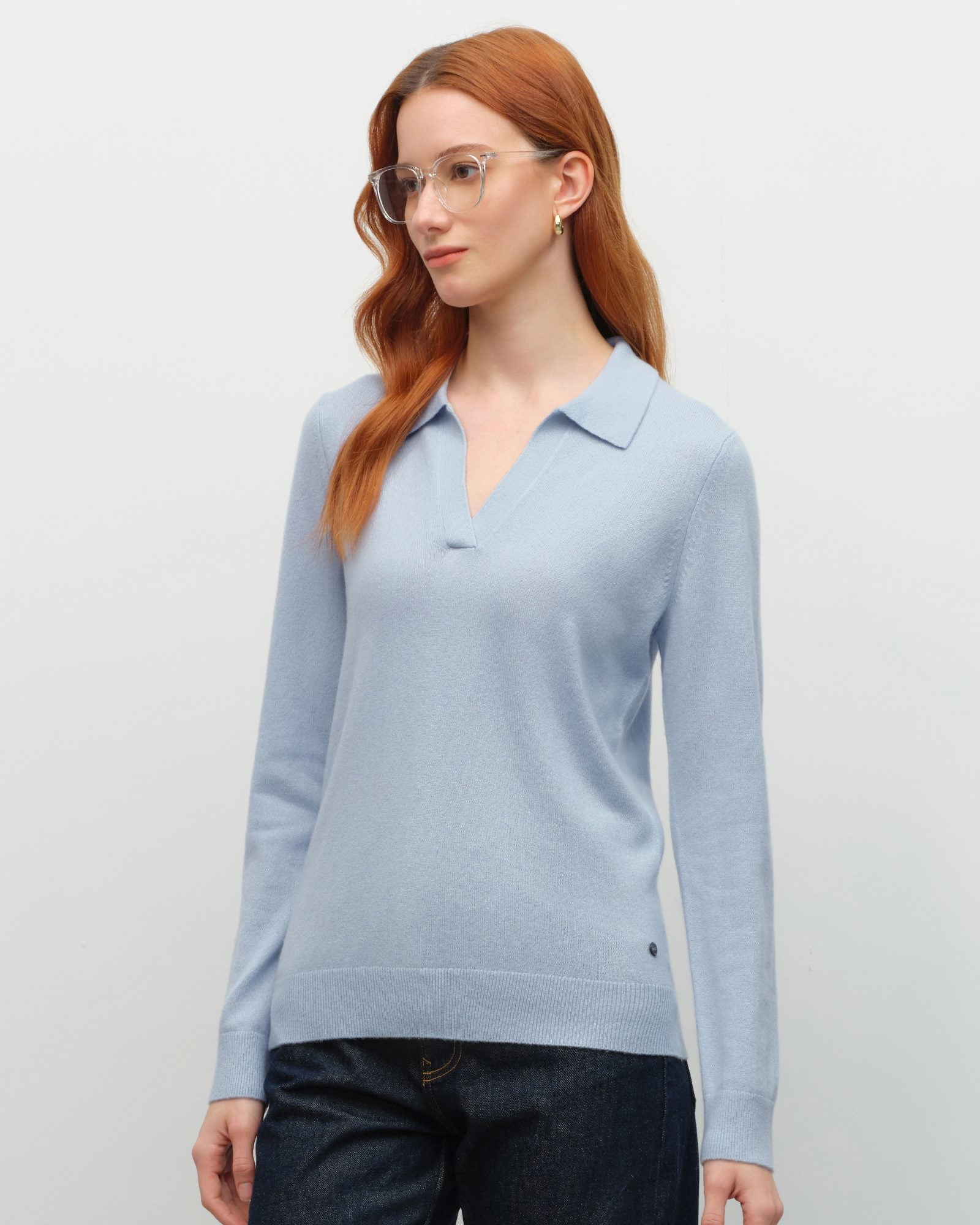 cashmere polo sweater  kvss