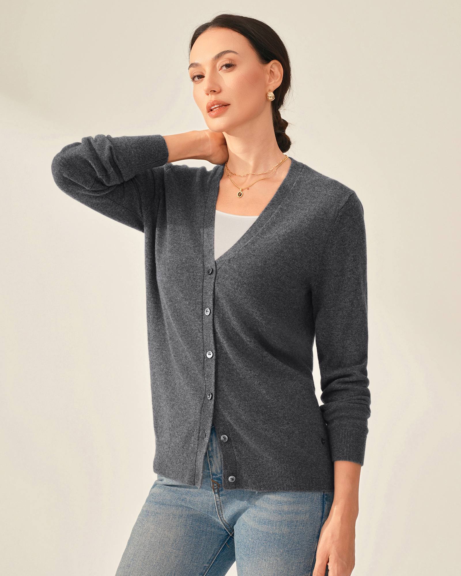 cashmere sweater cardigan womens  kvss
