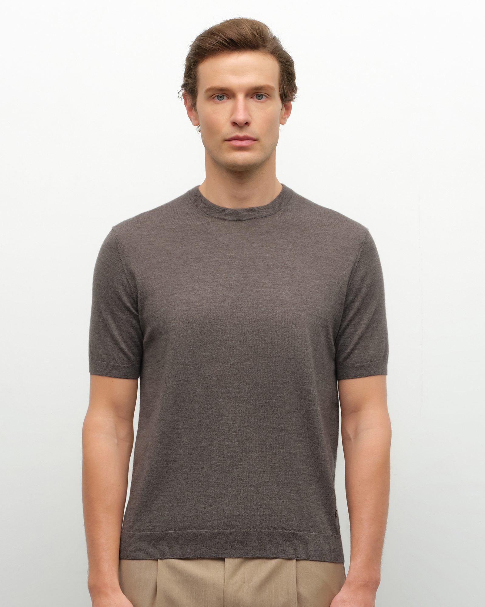 Luxury 100% Short Sleeve Cashmere T-Shirt – kvsscashmere