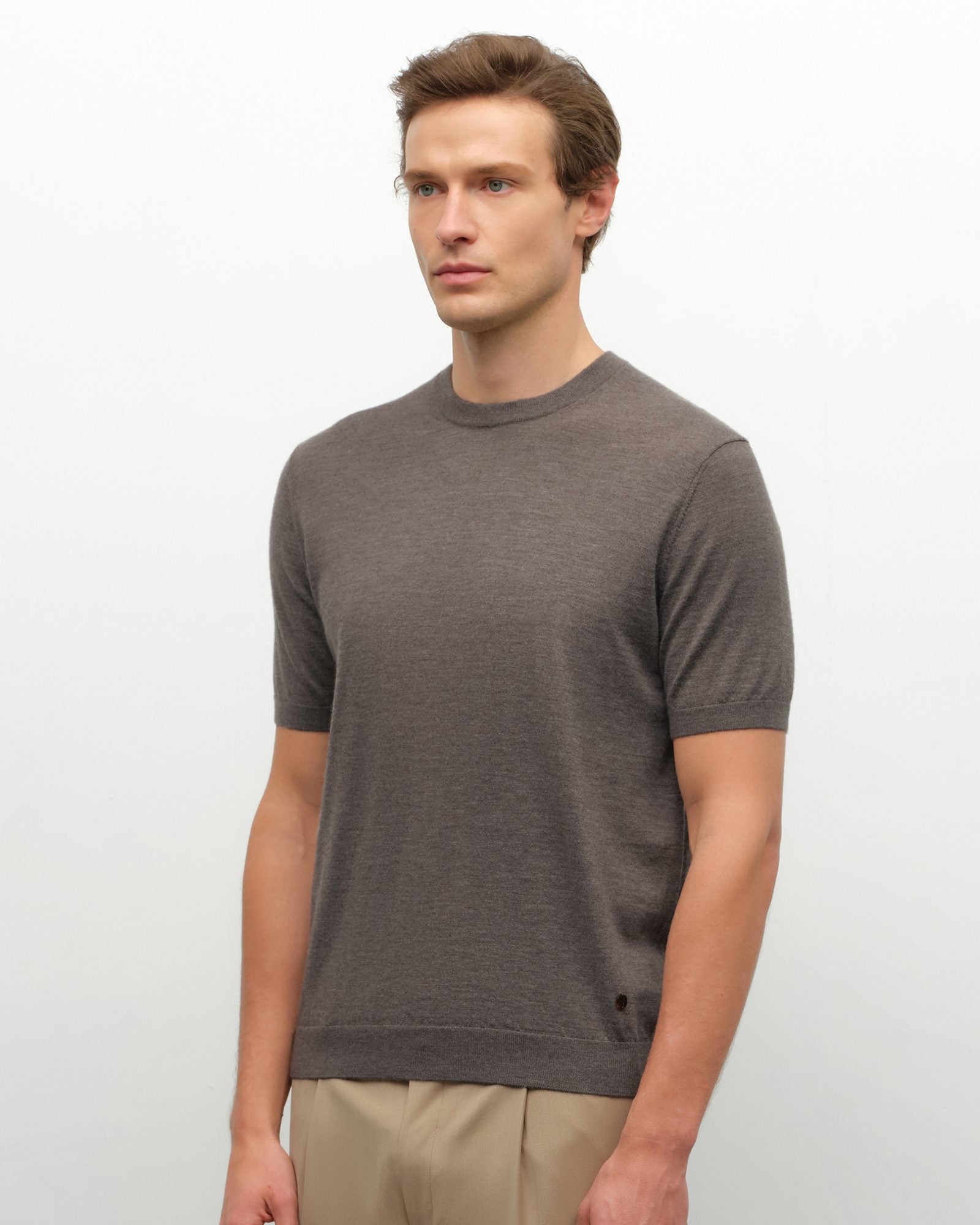 Luxury 100% Short Sleeve Cashmere T-Shirt – kvsscashmere