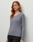 cashmere v neck t shirt  kvss