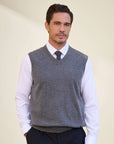 cashmere v neck vest  kvss