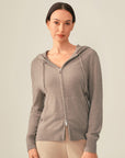 cashmere zip hoodie