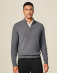 cashmere zip sweater