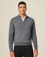 cashmere zip sweater