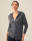 cashmere zip up hoodie