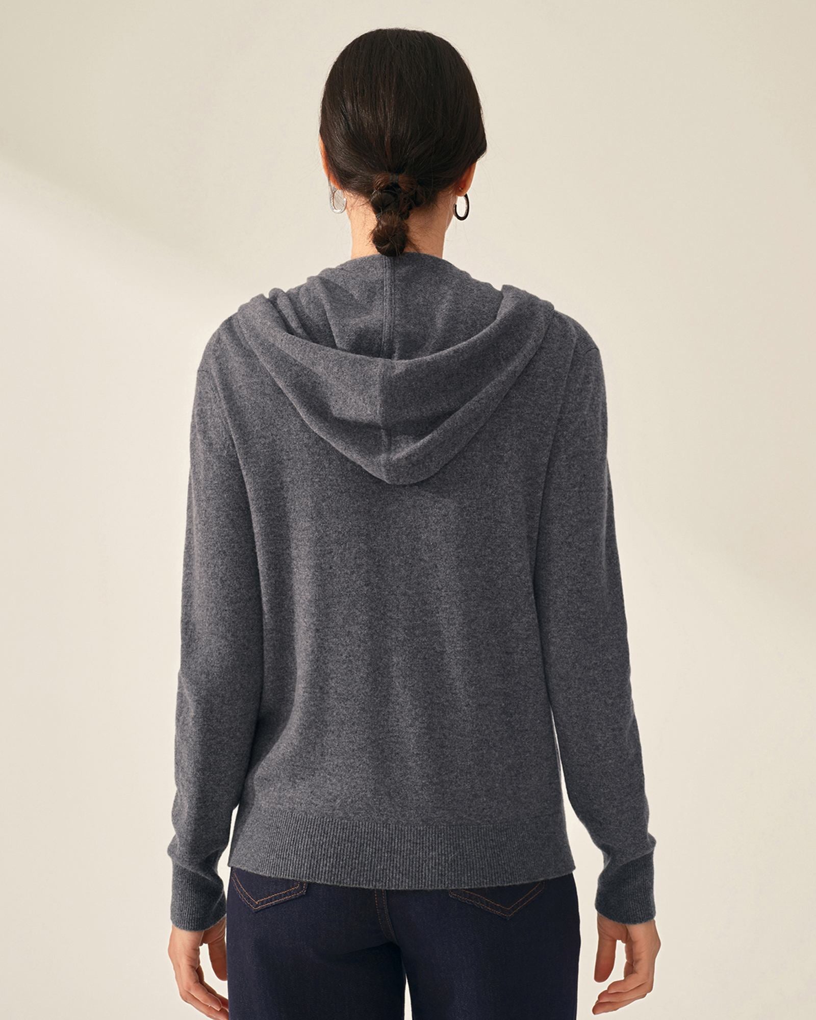 cashmere zip up hoodie  kvss