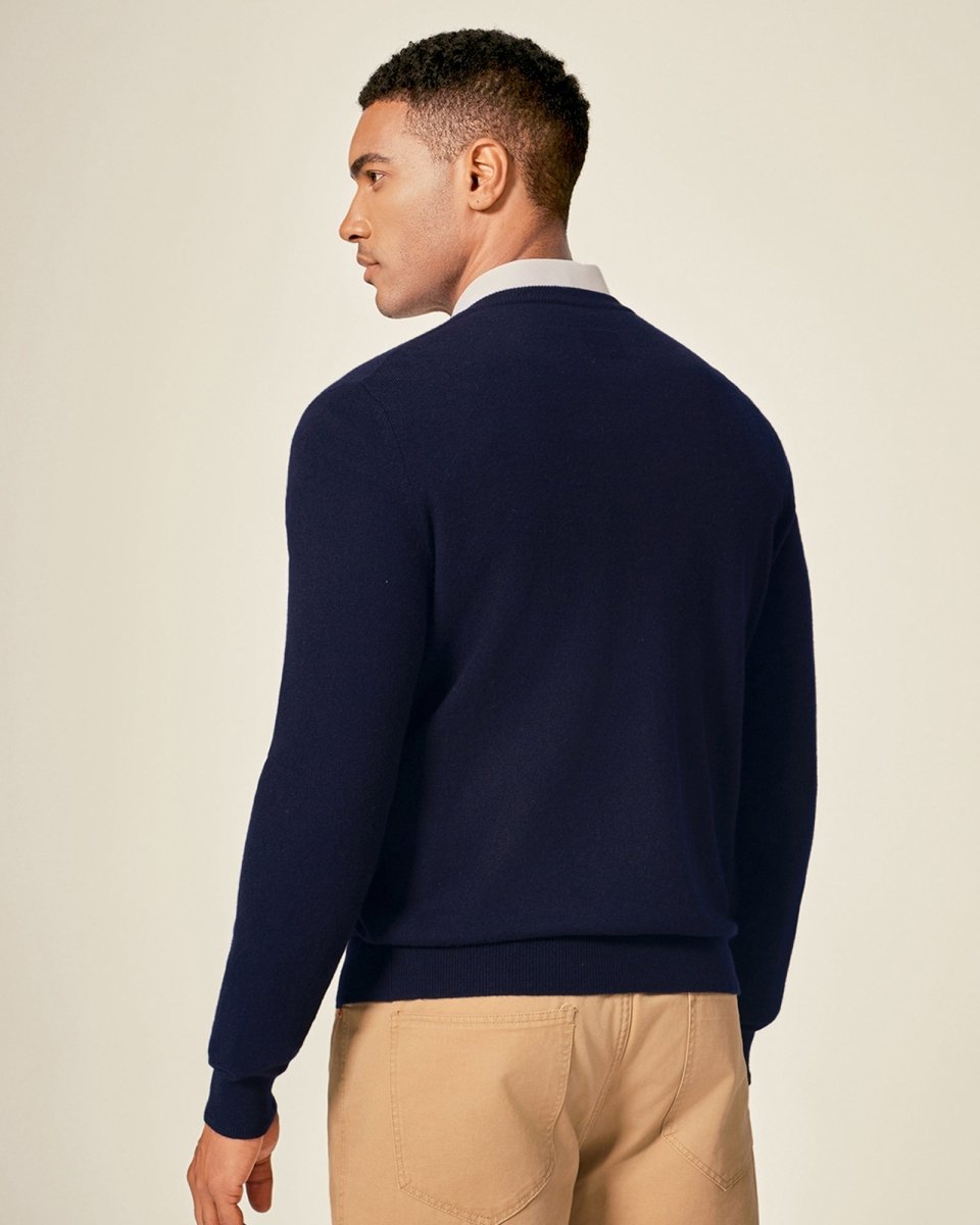 Classic Men's Cashmere V - Neck Pullover
