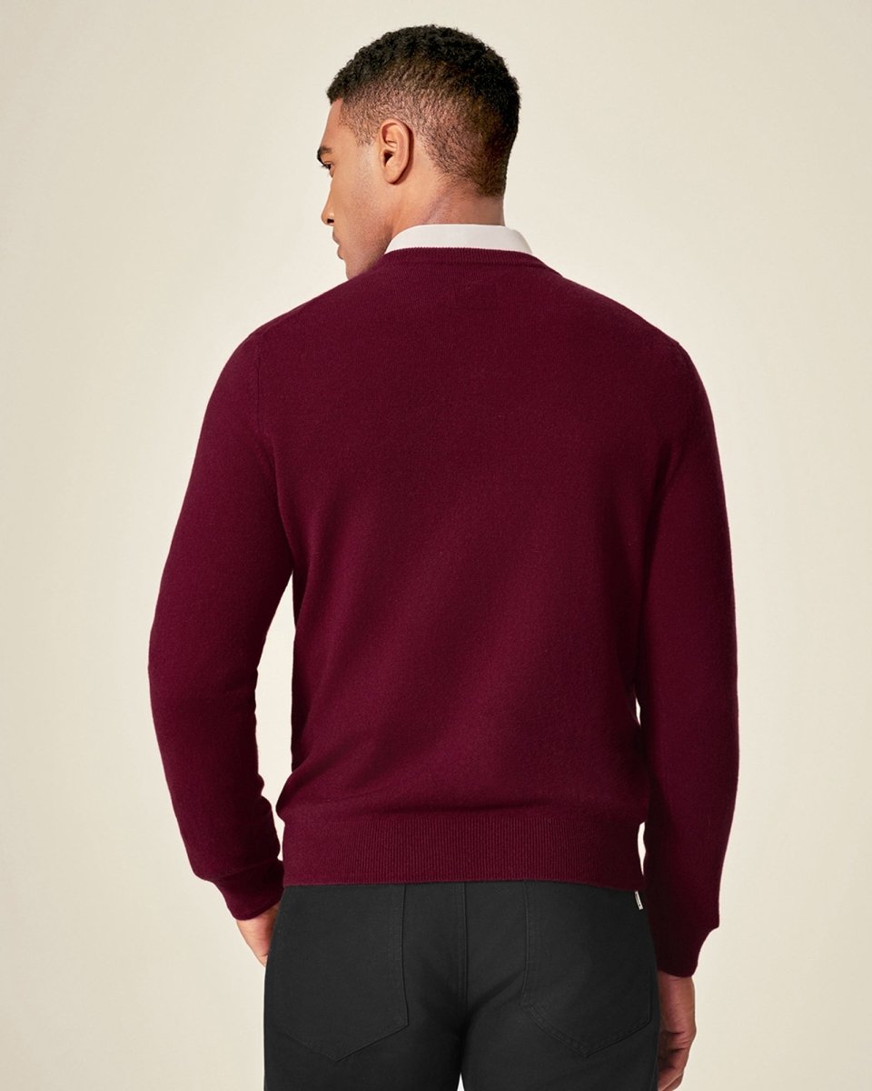 Classic Men's Cashmere V - Neck Pullover