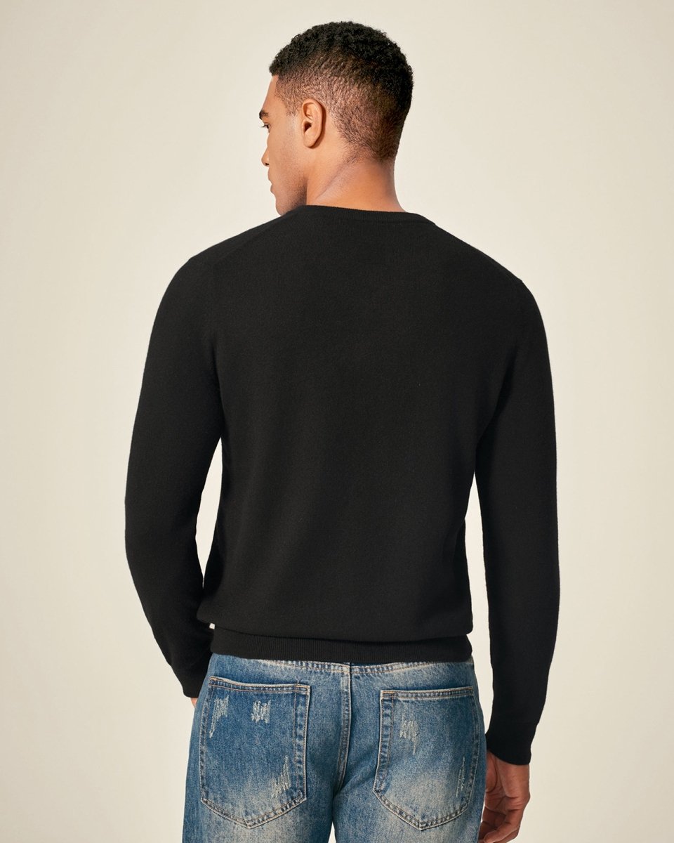 Classic Men's Cashmere V - Neck Pullover