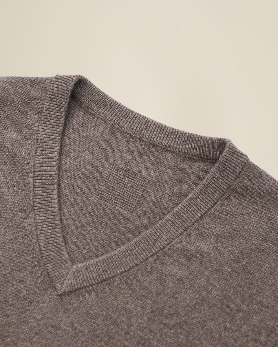 Classic Men's Cashmere V - Neck Pullover