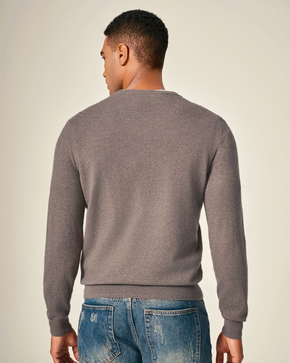 Classic Men's Cashmere V - Neck Pullover