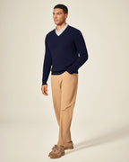 Classic Men's Cashmere V - Neck Pullover