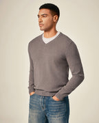 Classic Men's Cashmere V - Neck Pullover