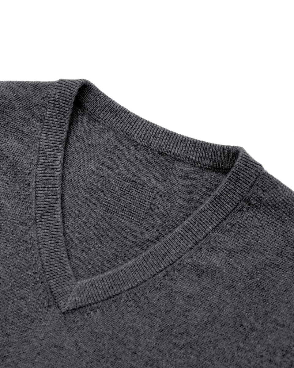 Classic Men's Cashmere V - Neck Pullover