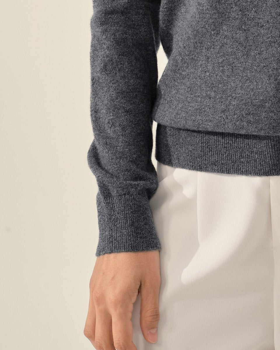 Classic women's Crewneck 100% Cashmere Sweater