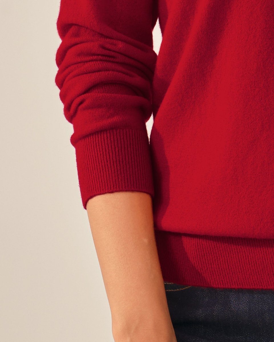 Classic women's Crewneck 100% Cashmere Sweater