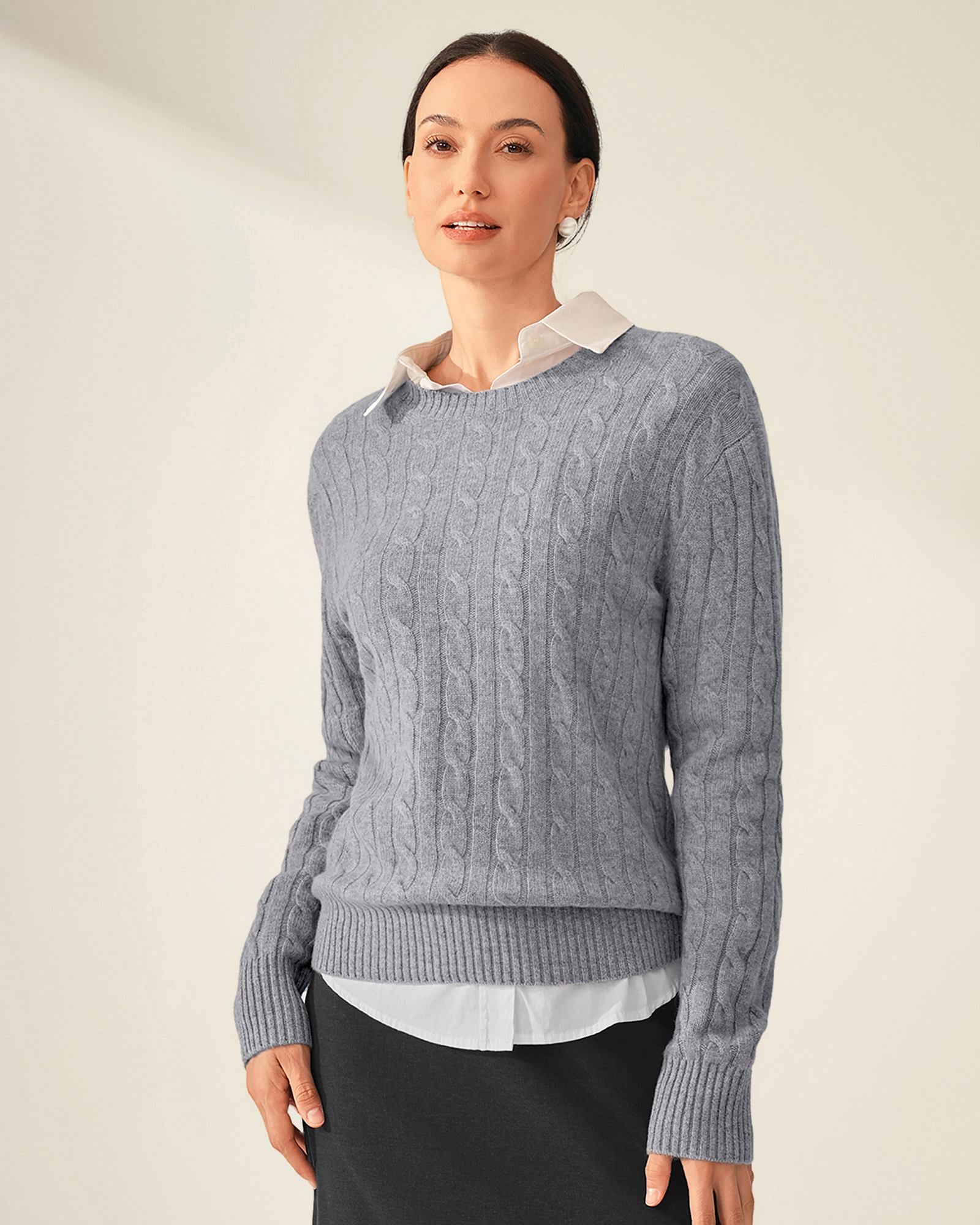 crew neck cashmere jumper