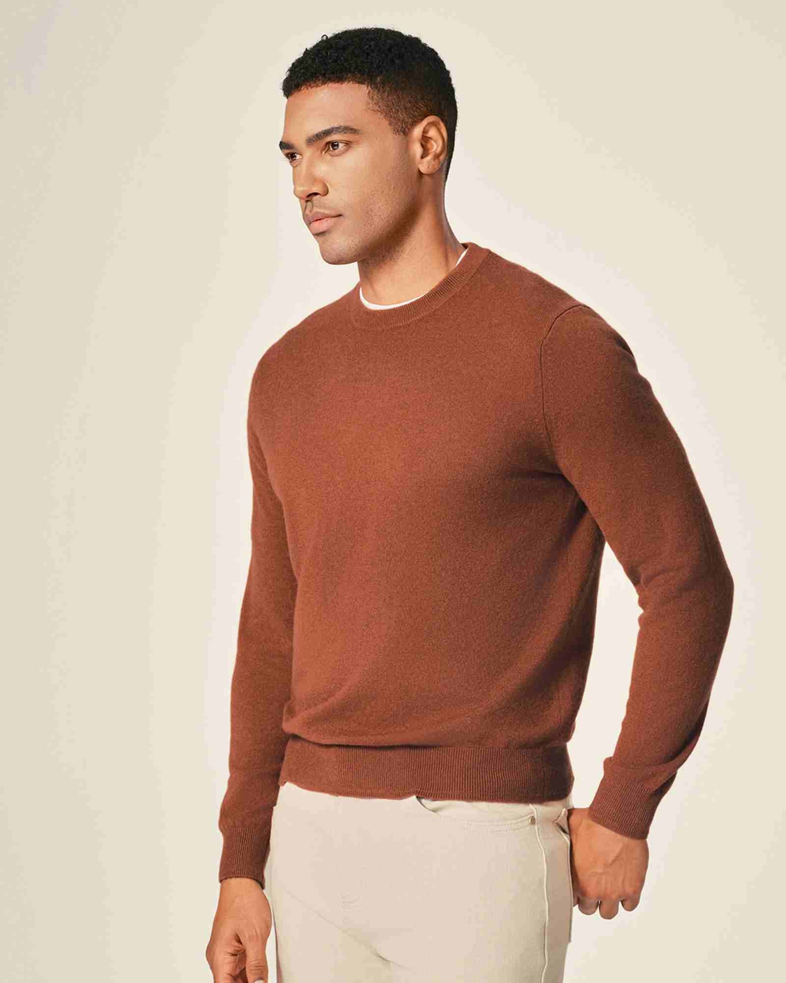 dark brown cashmere sweater