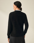 dark gray cashmere sweater  kvss