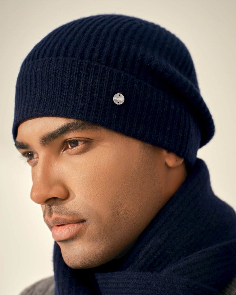 Essential 100% Cashmere Beanie for Men