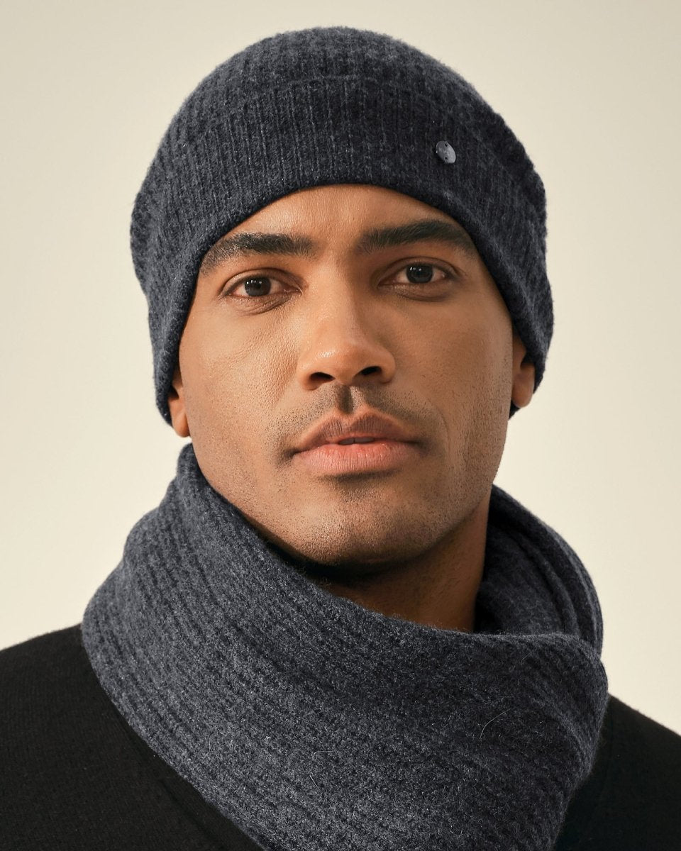 Essential 100% Cashmere Beanie for Men