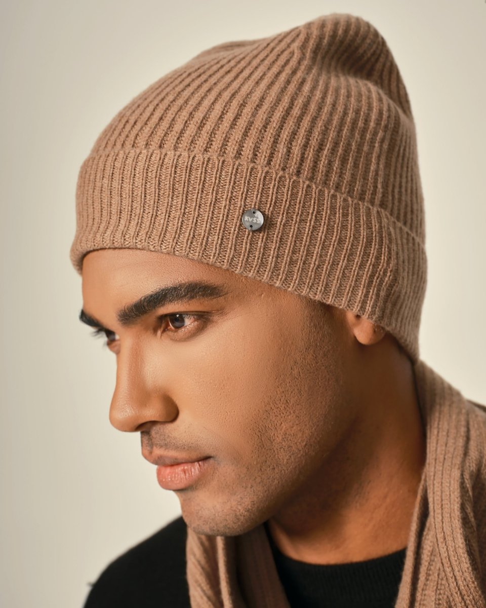 Essential 100% Cashmere Beanie for Men