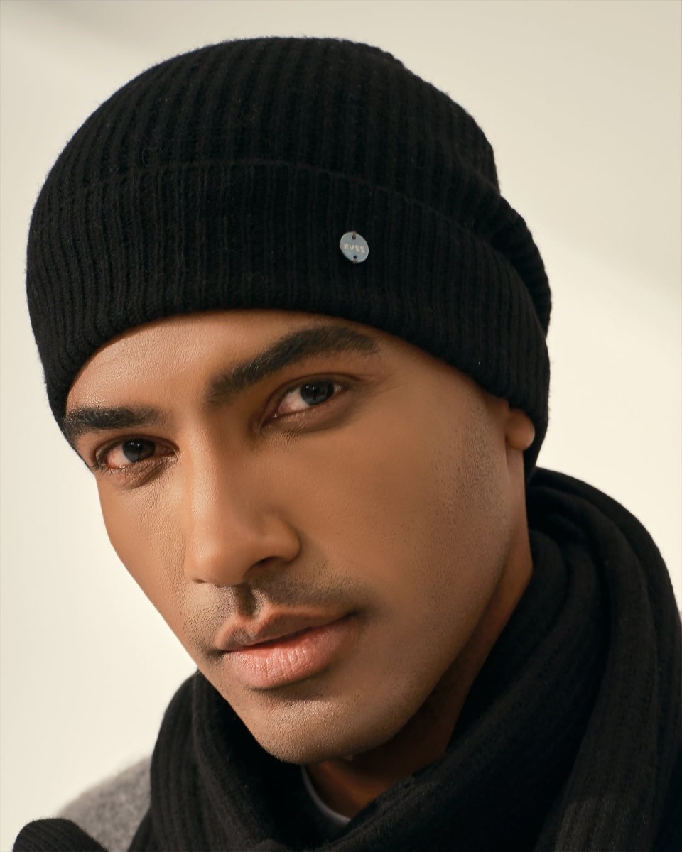 Essential 100% Cashmere Beanie for Men