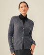 gray cashmere cardigan
