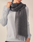 gray cashmere scarf