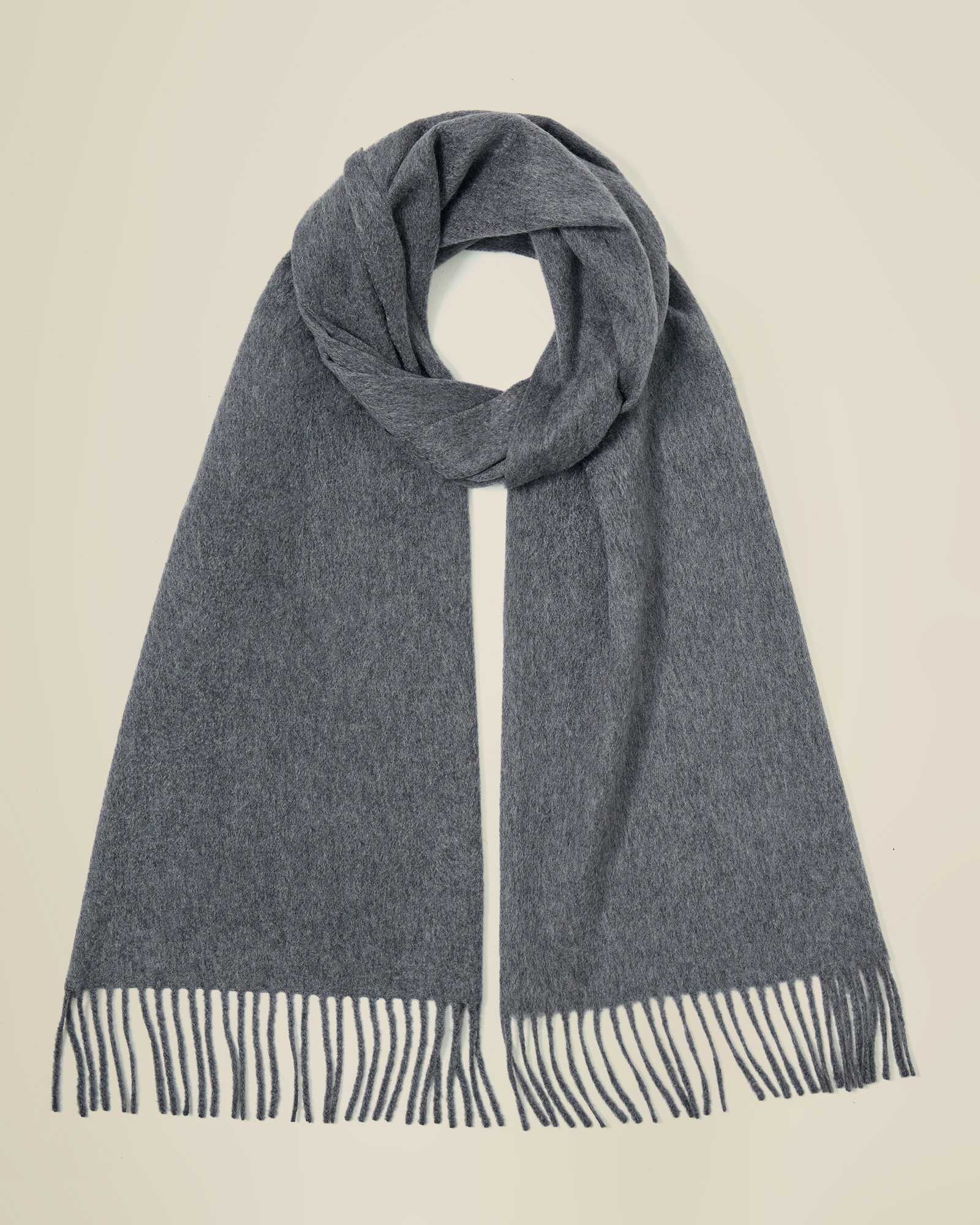 gray cashmere scarf  kvss